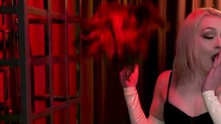 Mistress shemale fucks blonde maid in bondage