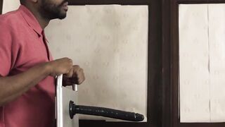 Before the intercultural barebacking Twink sucks ebony cock