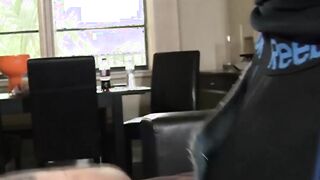 Jocks enjoy a hefty dose of blowjobs and threeway cumshots