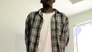 Big daddy Joe first big black cock experience in his mouth