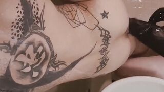 Inked Asian Yoshi Kawasaki fisted by degenerate Axel Abysse