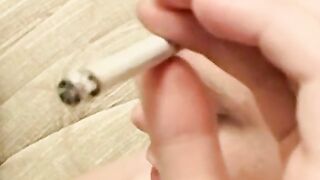 Billy Da Kidd rubbed his hard dickÂ while blowing smoke