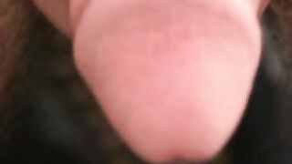 Inked and pierced mature masturbates and cums on his belly