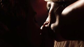 Sensual redhead and blonde enjoying 69 while getting fucked