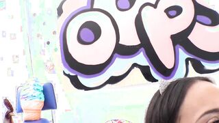 SWALLOWED Latina Carmela Clutch drains the dick