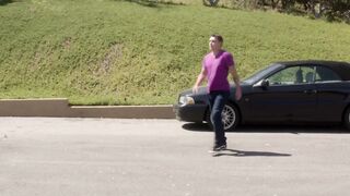 Stepbrothers fighting before blowing and bareback session