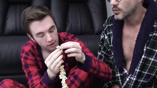 Young man raw fucked missionary and doggy by his daddy