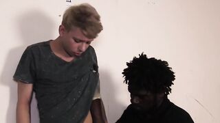 Twink perp punished with rough bareback interracial pounding