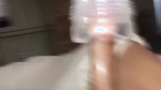 Handsome butt buddy uses fleshlight to pleasure his dick