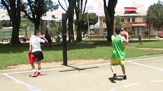 Latino twinks play some sports and then they have also anal