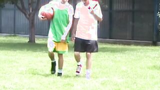 Latino twinks play some sports and then they have also anal