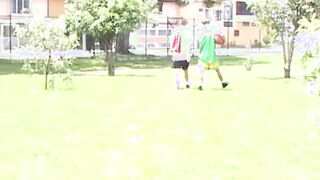 Latino twinks play some sports and then they have also anal