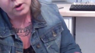 Chubby babe Tattiana titty fucking hard cock before sucking