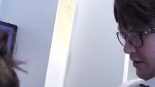 Chubby babe Tattiana titty fucking hard cock before sucking