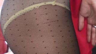 European hottie sucking big cock before doggystyle drilling