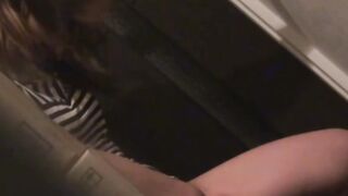 Lavish Japanese babe caught touching her pussy by voyeur