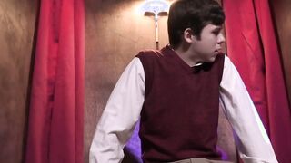Whispers of lust throatfucking in the confession room