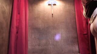 Whispers of lust throatfucking in the confession room