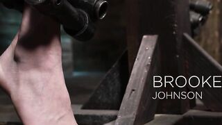 Slave in inverted suspension fingered and fucked