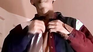 Horny stud with hard prick Billy masturbates in a bedroom Hoe 2