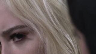 Blonde Lexi Lore gets fucked by TS Ava Holt