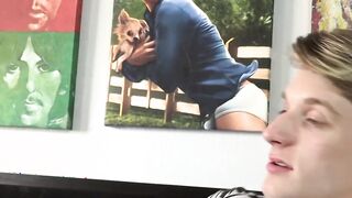 Young gay Chris Summers cums while barebacked roughly