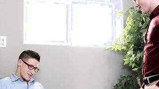 Office jock Dalton Riley fucks muscular homo hard