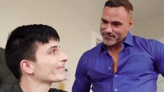 Horny high schooler ass bored evangelist by furry solid daddy