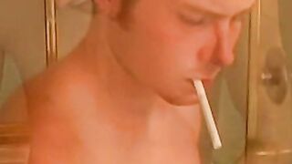 Billy has no limits in blowing his cigs and pleasing himself