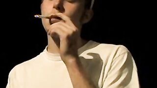 Billy has no limits in blowing his cigs and pleasing himself