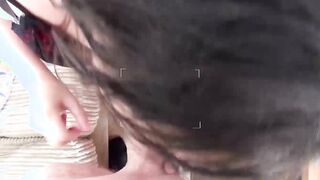 Sexy UK hottie Chantelle Coleman POV deepthroats horny nerd