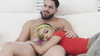 Pretty Asian rolls back her eyes as she is fucked hard