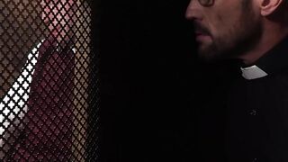 A crime against god jerking off on church pastors face