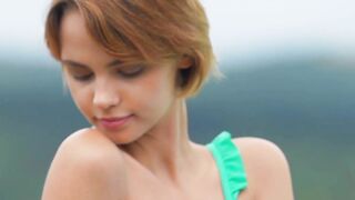 Beautiful girl slowmotion showcasing her flawless body
