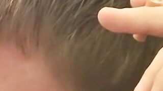 Tomy cant help rubbing his throbbing cock while smoking