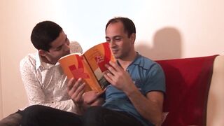 Twink gets bareback fucked by mature daddy and loves it