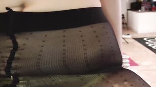 Classy brunette taking rock hard cock POV and doggystyle