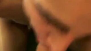 Experienced dick guzzler demonstrates his skill to a twink