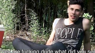 During the first intense group fuck a Latino twink showed his bare back