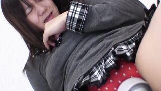 Japanese girl moans while fucked and vibrator stimulated