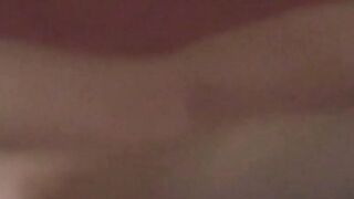 Asian teen wakes up to tease hard in masturbation solo