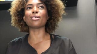 Czech Streets 121 Black sexy hairdresser