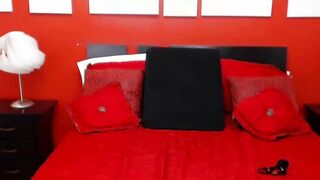 Young busty Latina fucks sex toy on webcam show solo