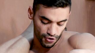 Handsome studs are going for deep bare hammering outside