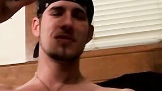 MouthfuckingÂ between gorgeous guys Chain and Benz Johanssen