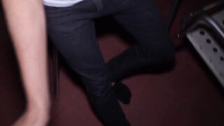 Mature dude gets lucky with twink as he blows him real hard