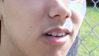 Before anal sex a oncestraight Latino man blows dick