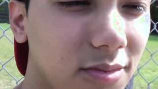 Before anal sex a oncestraight Latino man blows dick