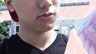 Before anal sex a oncestraight Latino man blows dick