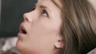 With a blowjob and some passionate fucking the babe wakes her man up